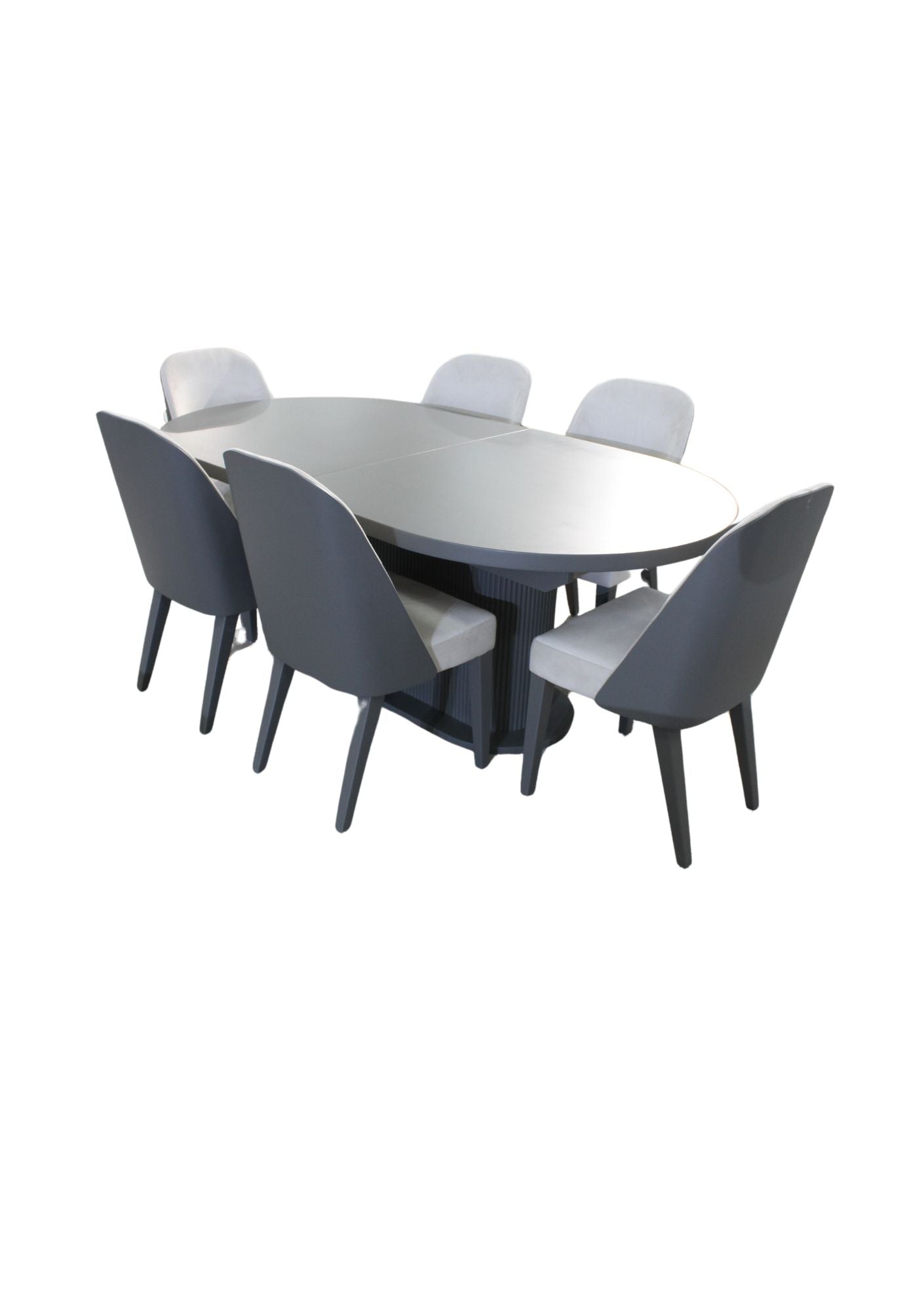 Monet Modern Luxury Dining Table Graphite Black