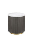 Juniper Modren Luxury End Table Graphite White Gold