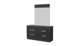 Liyana Modern Bedroom Suite Titanium Gold