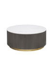 Juniper Modern Luxury Coffee Table Graphite White Gold