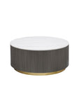 Juniper Modern Luxury Coffee Table Graphite White Gold