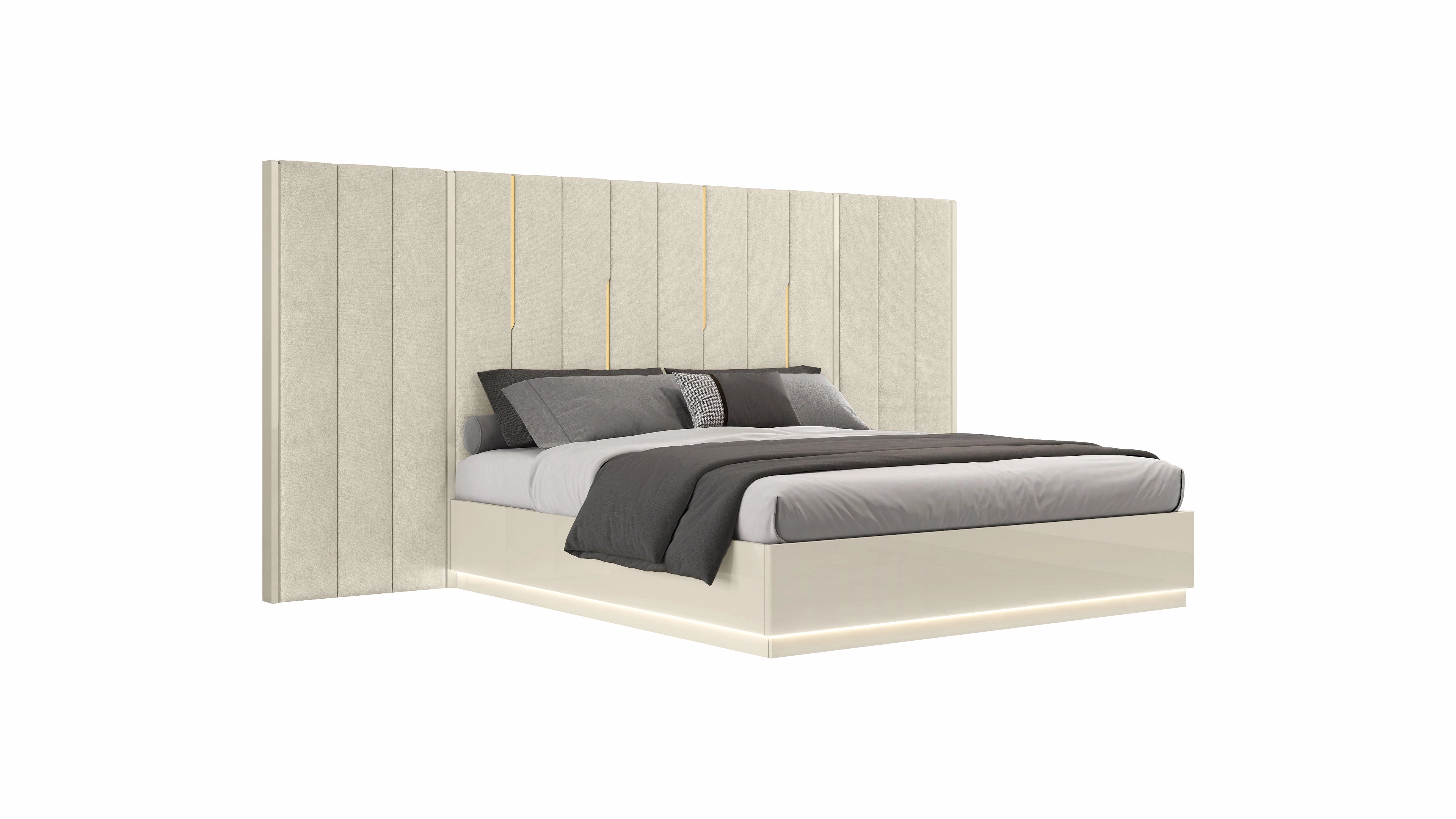 Liyana Modern Bedroom Suite Beige Gold