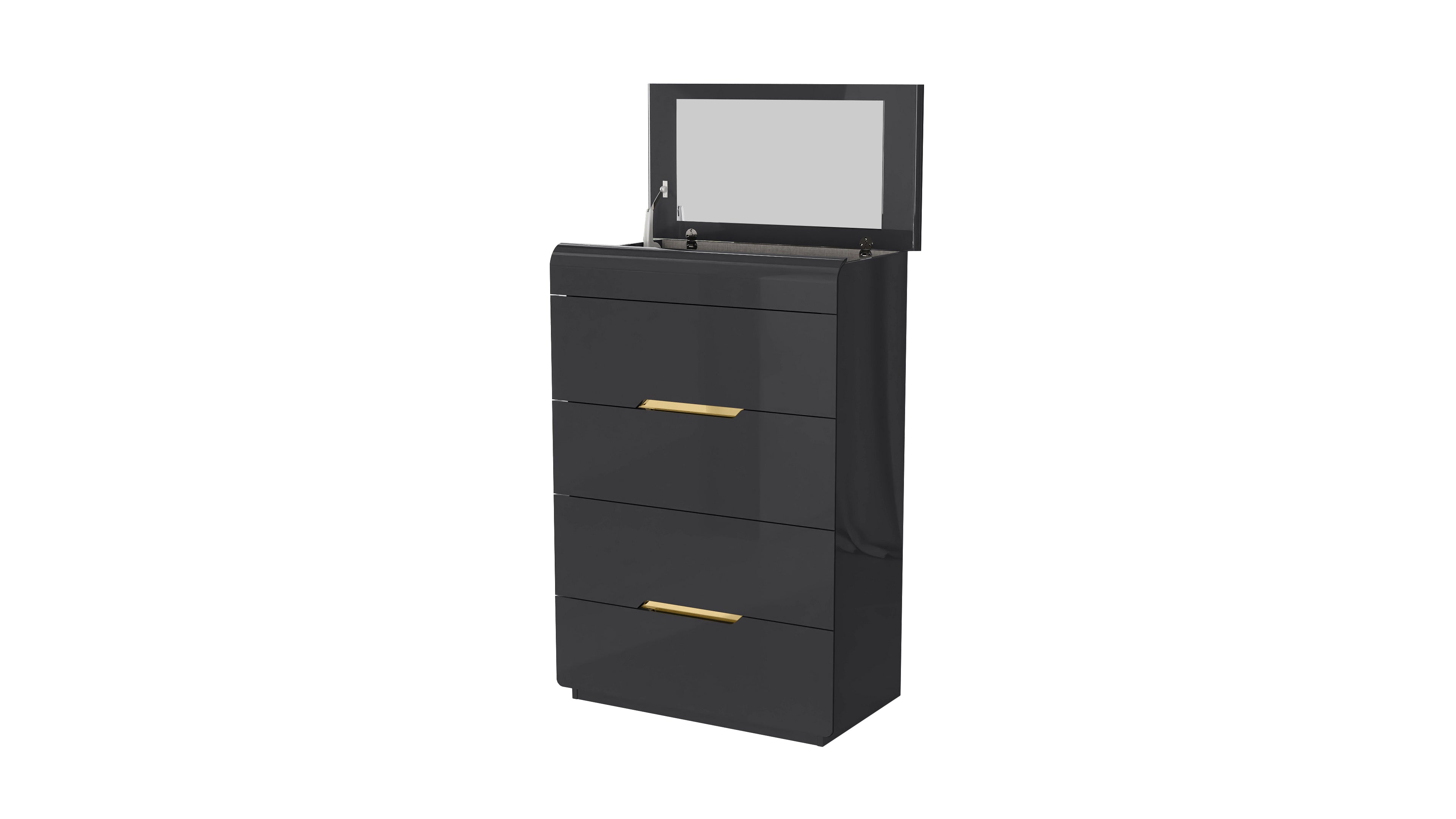 Liyana Modern Bedroom Suite Titanium Gold
