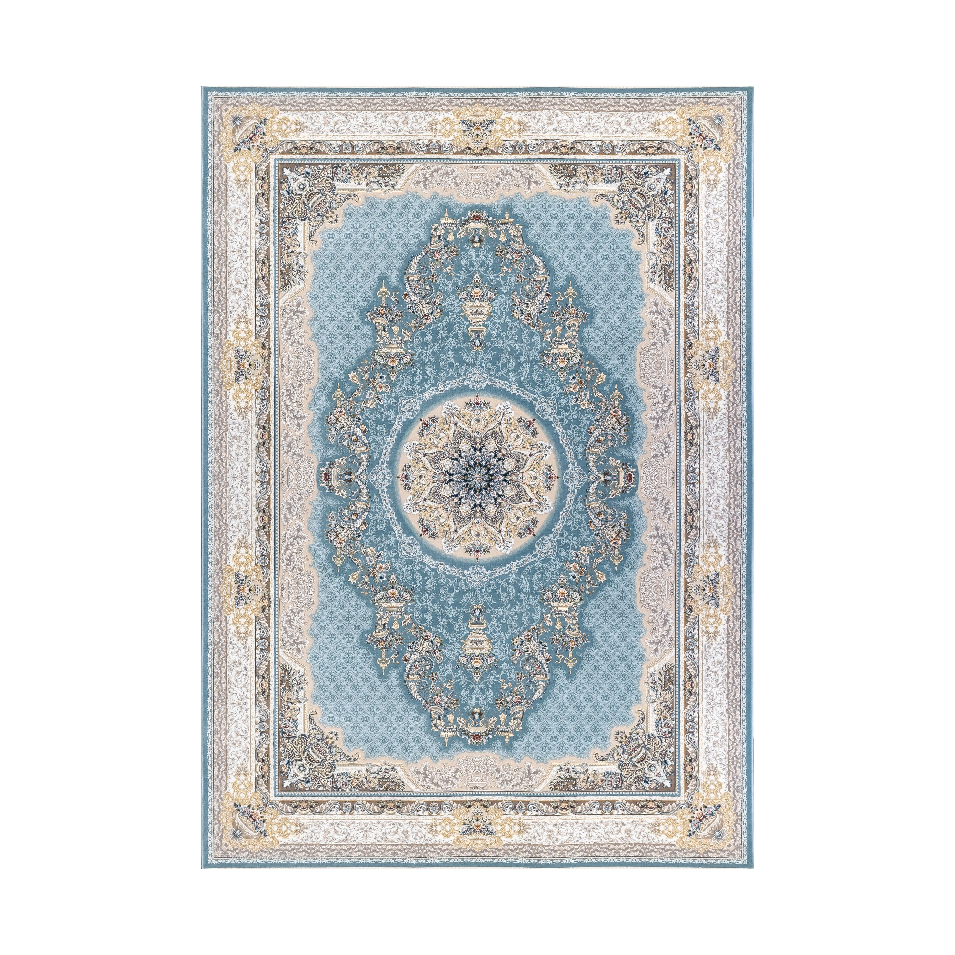 Dariush 1376 Traditional Persian Area Rug Blue