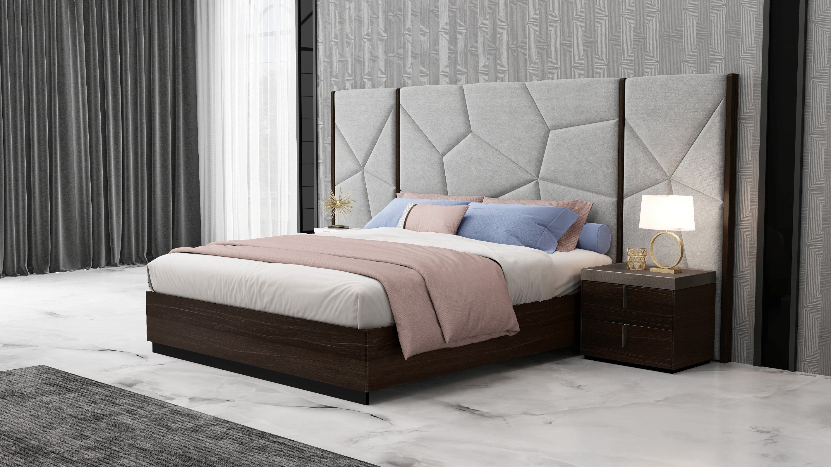 Leah Modern Bedroom Suite Black