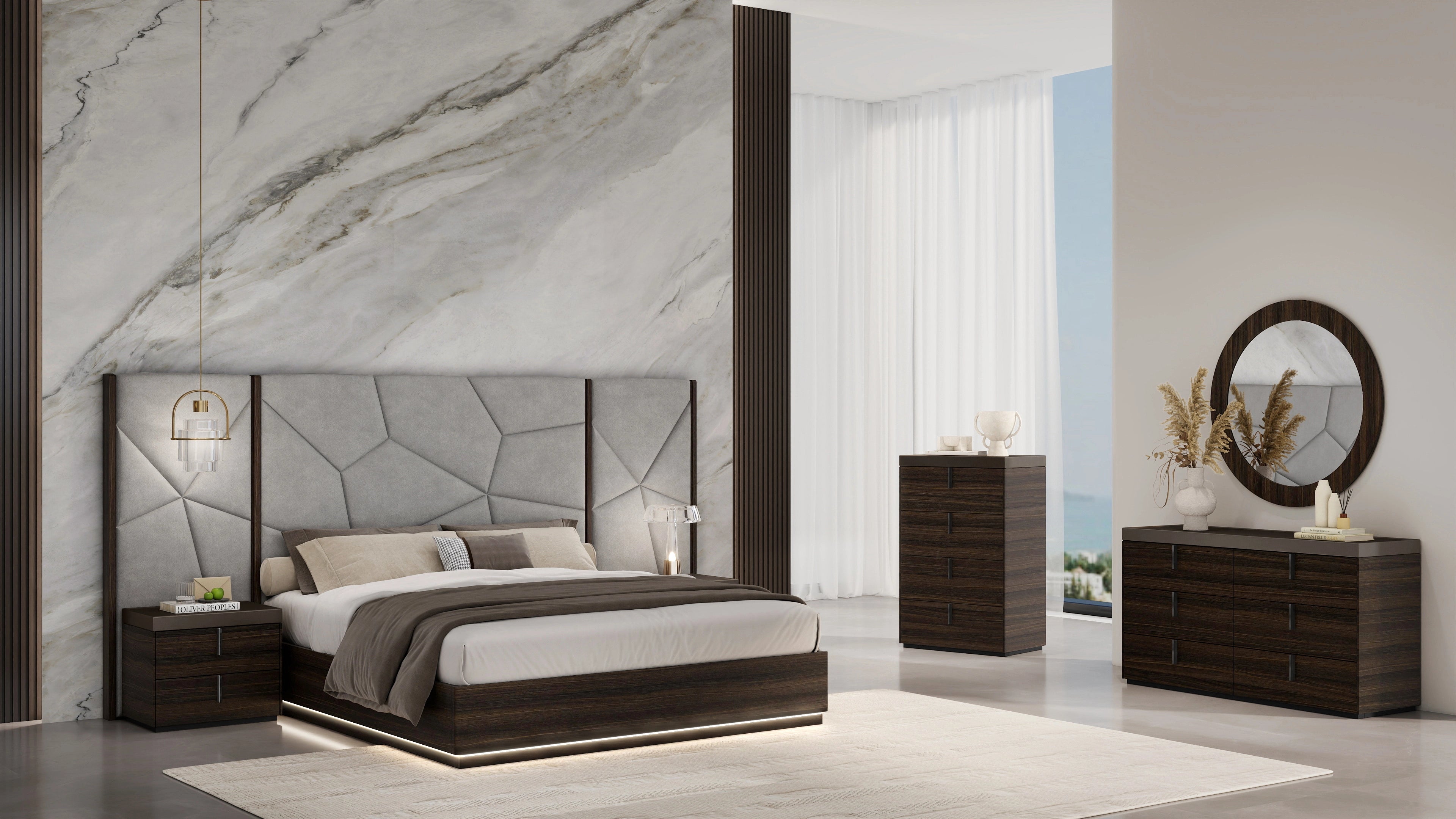 Leah Modern Bedroom Suite Black