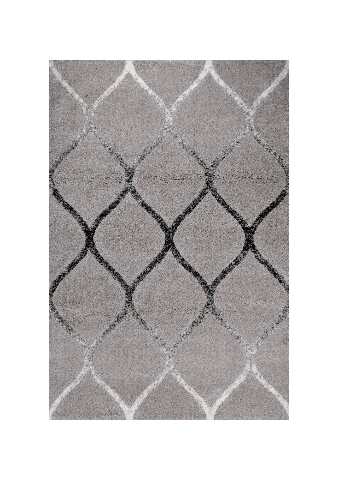 Soho 1220A Light Grey / Anthracite Modern Area Rug