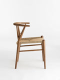 Phillip Wishbone Dining Chair Ash and Hemp Rope Seat