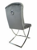Jay Dining Chair Grey Silver