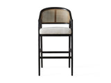 Emilia Barstool Rattan & Black Ash