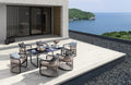 City Outdoor Dining Chair Dark Stain