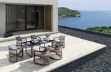 City Outdoor Dining Chair Dark Stain