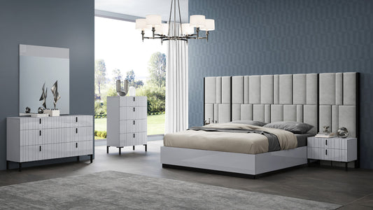 Nora Modern Bedroom Suite Cool Grey