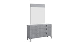 Nora Modern Bedroom Suite Cool Grey