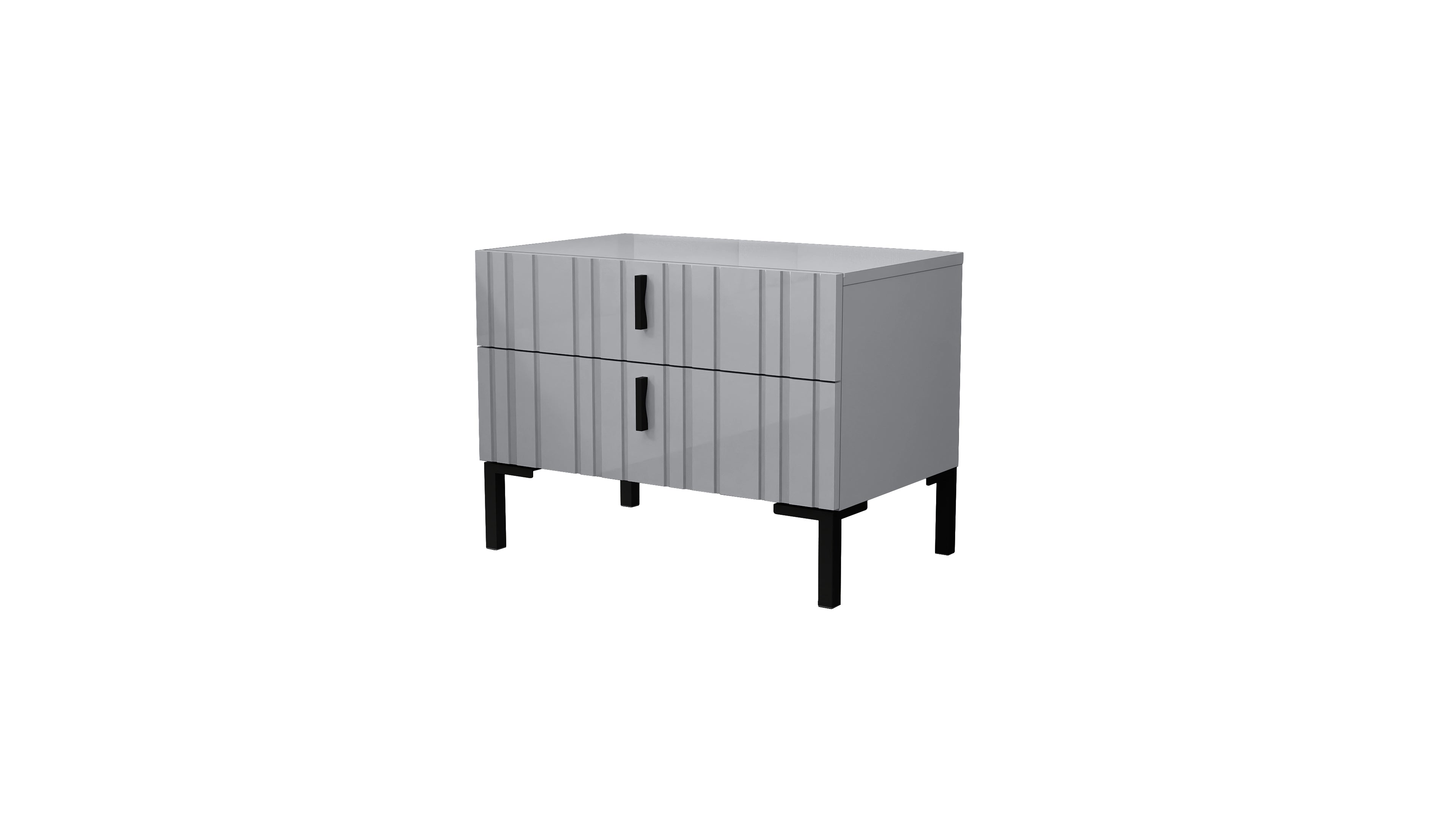 Nora Modern Bedroom Suite Cool Grey