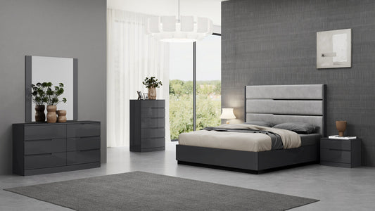 Lucy Modern Bedroom Suite Graphite