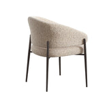 Jasper Modern Dining Chair Light Grey Fabric with Natural Legs