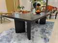 Waratah Modern Dining Table in Walnut and Black Finish