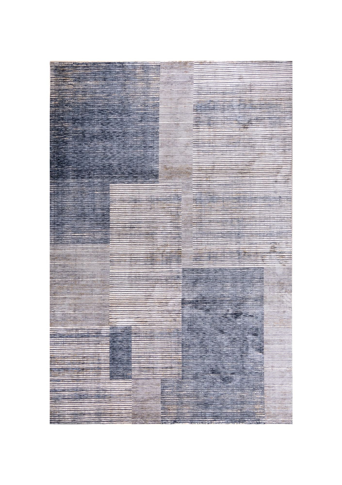 Plus Ls218B Modern Area Rug Light Gray