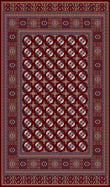 Mashad 722417 Traditional Persian Area Rug Dark Blue