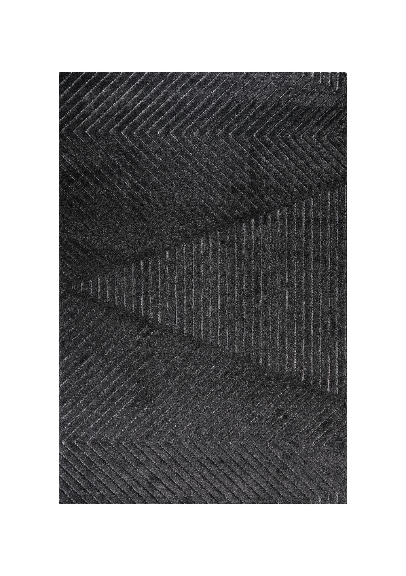 Venus E497A Anthracite Modern Area Rug