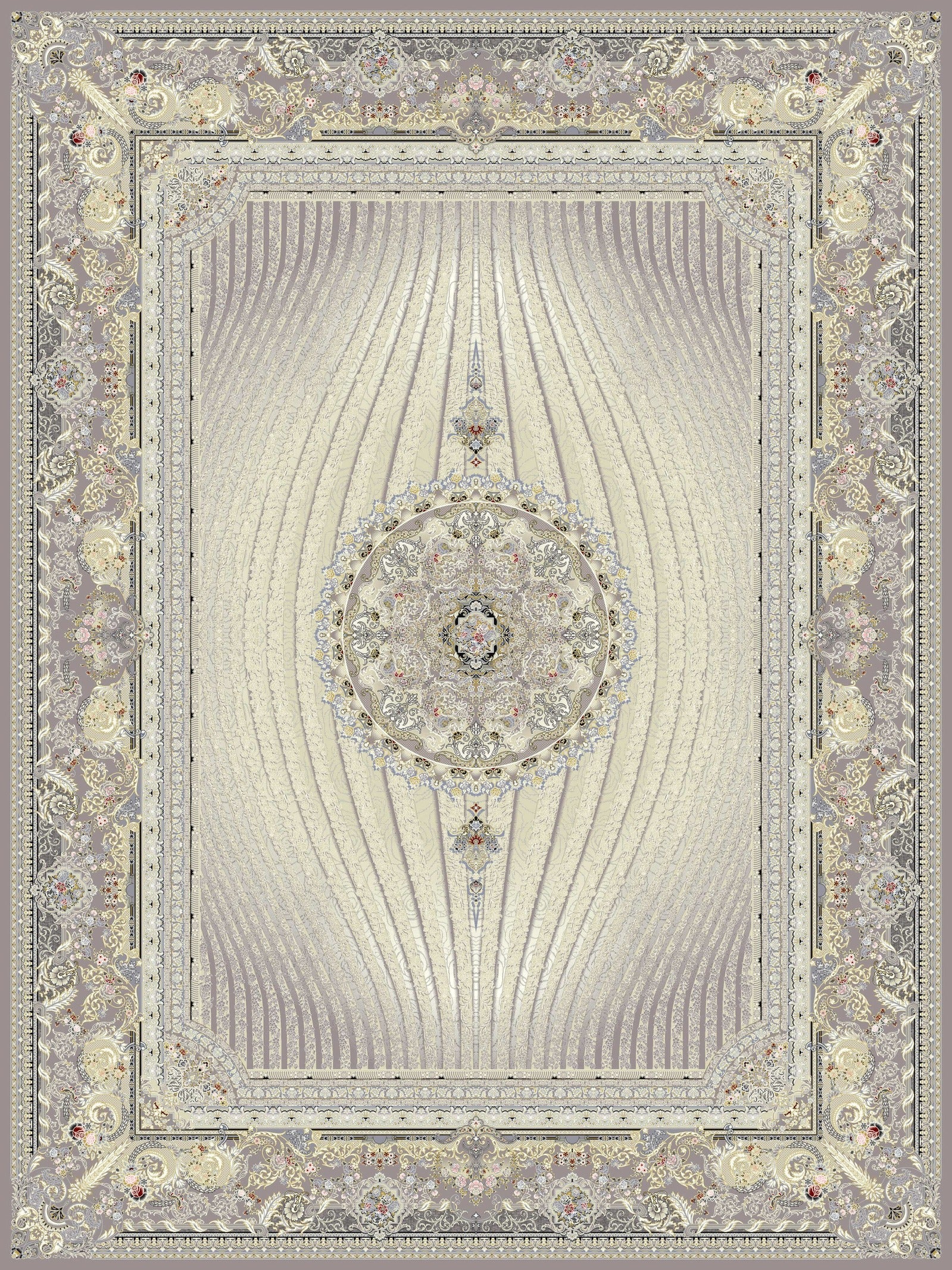 Mashad 803726 Traditional Persian Area Rug Dusty