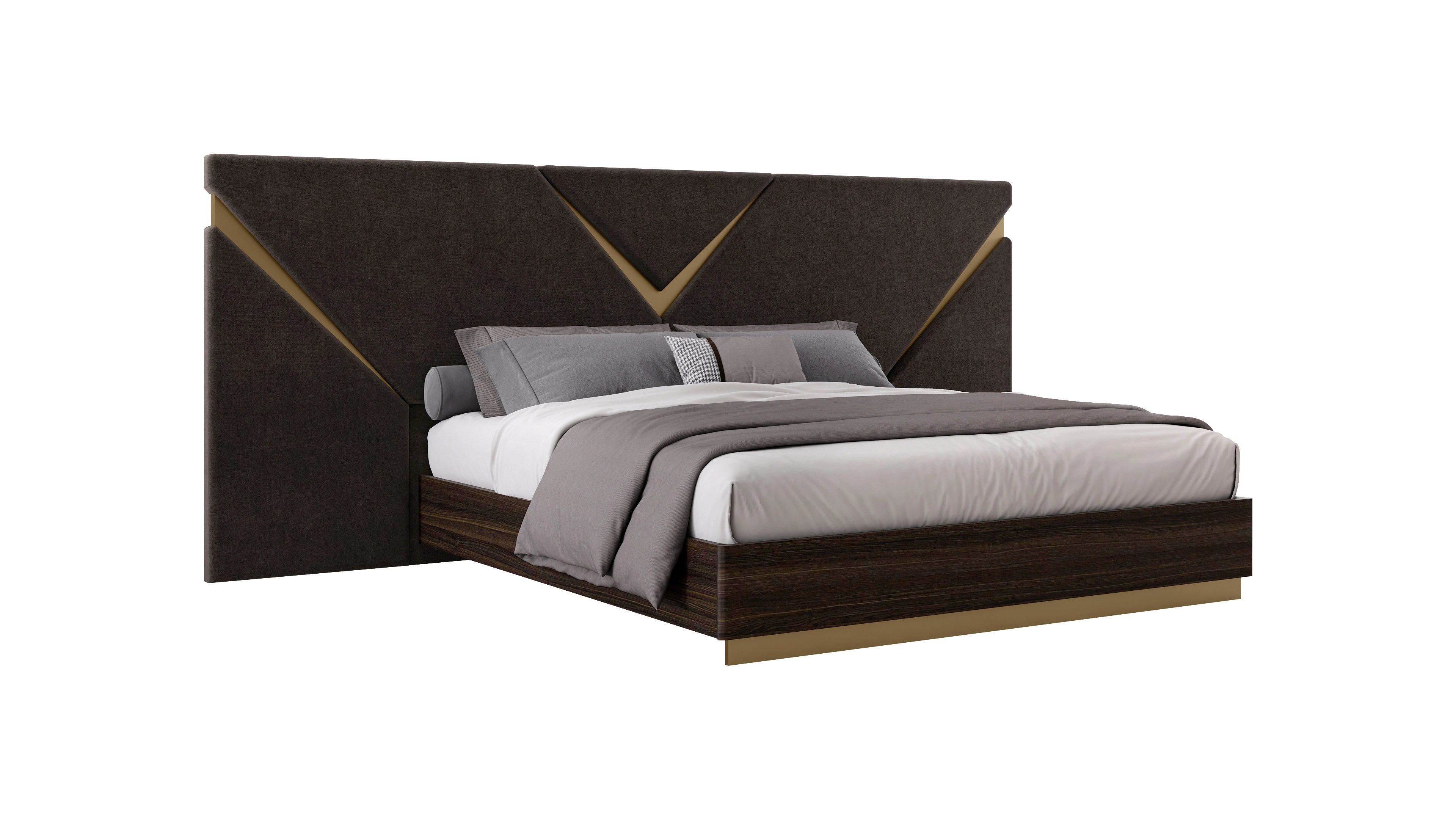 Elizabeth Modern Bedroom Suite Black Oak