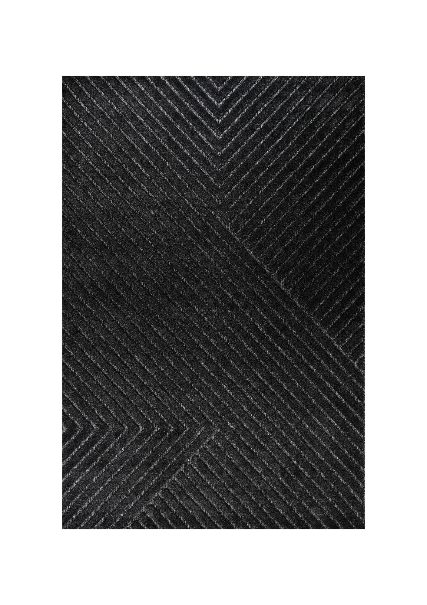 Venus E690B Anthracite Modern Area Rug