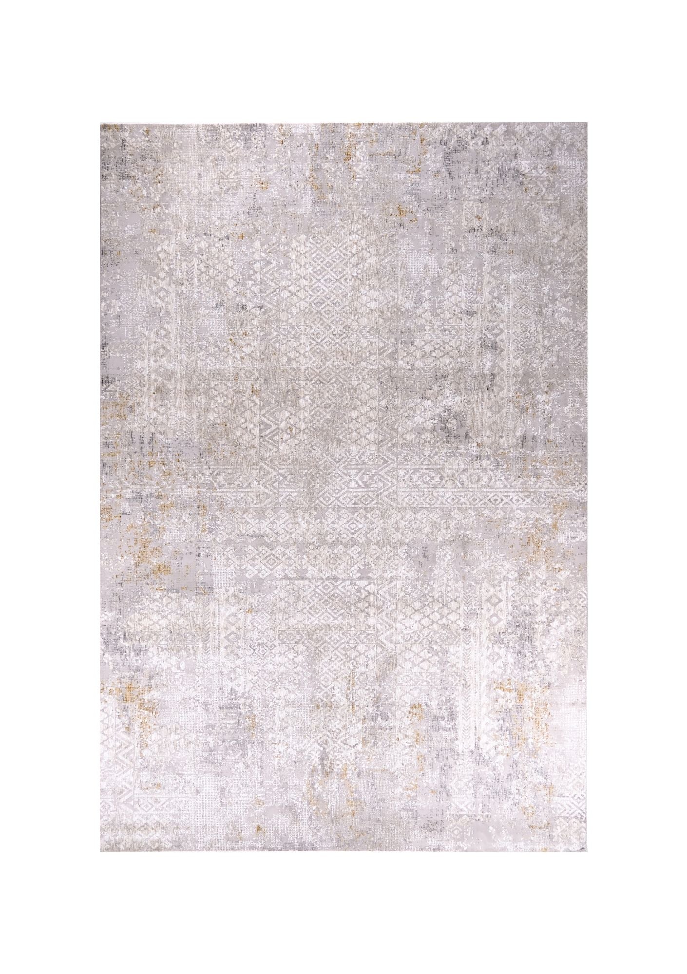 Rieka Ly115B Modern Area Rug Light Gray