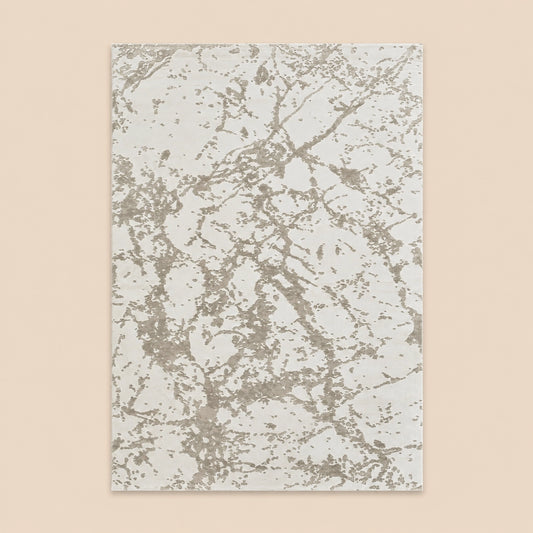 Anemon F030B Cream Cream Modern Area Rug