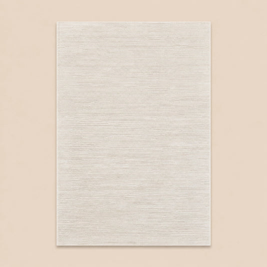 Anemon F043A Cream Cream Modern Area Rug