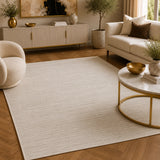Anemon F043A Cream Cream Modern Area Rug