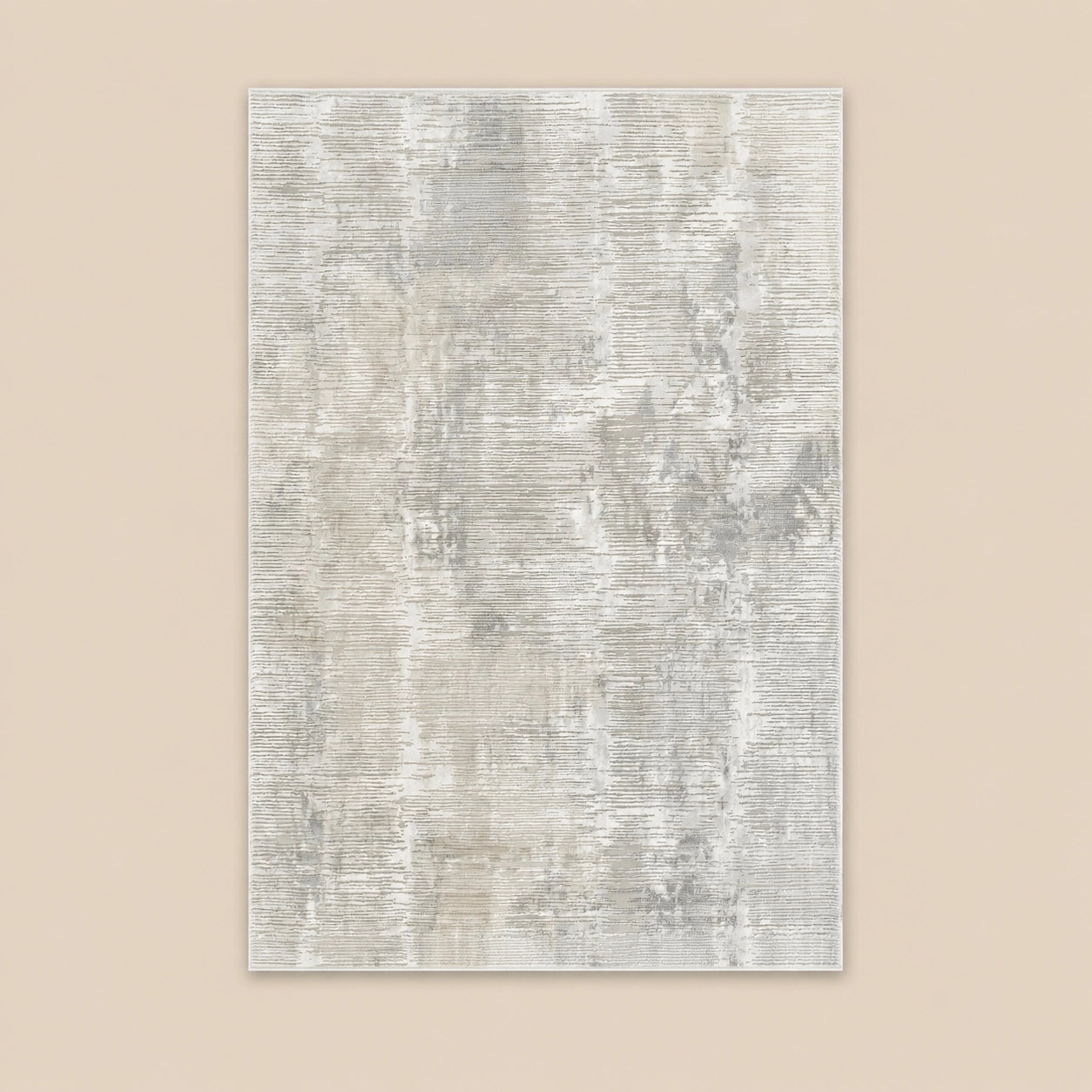 Anemon T015B Cream Silver Modern Area Rug