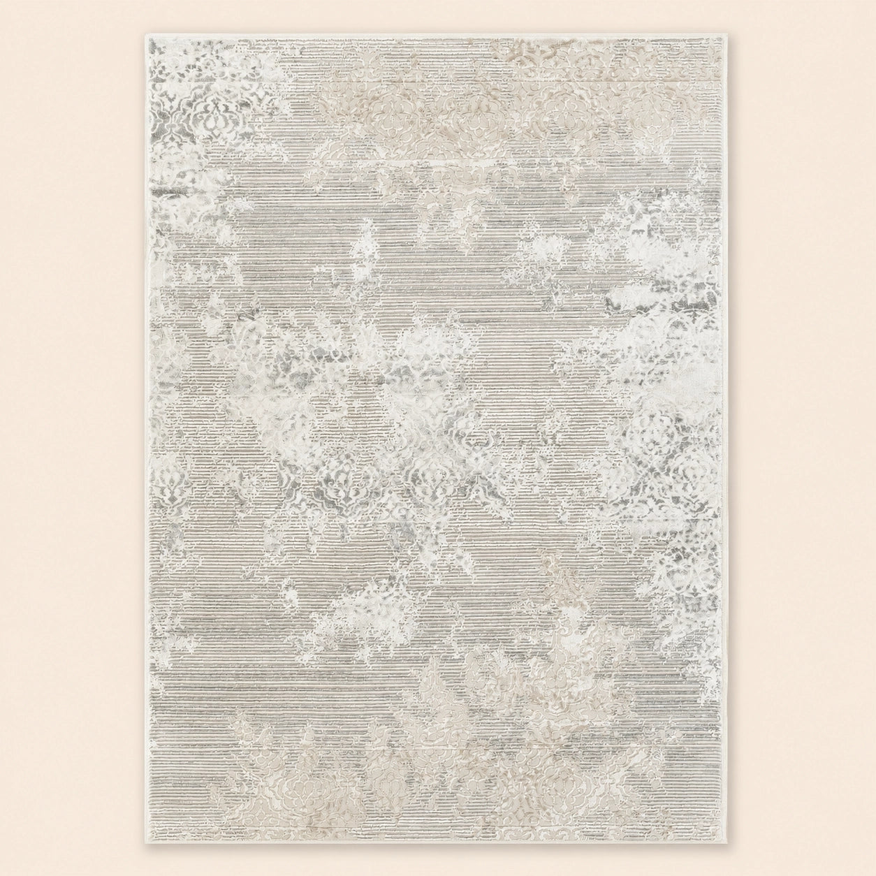 Anemon T020A Silver Light Grey Modern Area Rug