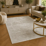Anemon T025A Light Beige Light Grey Modern Area Rug