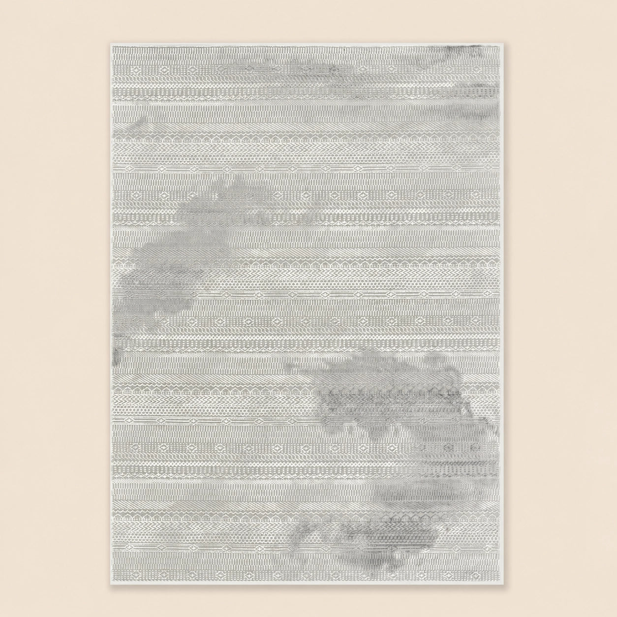 Anemon T053A Cream Silver Modern Area Rug