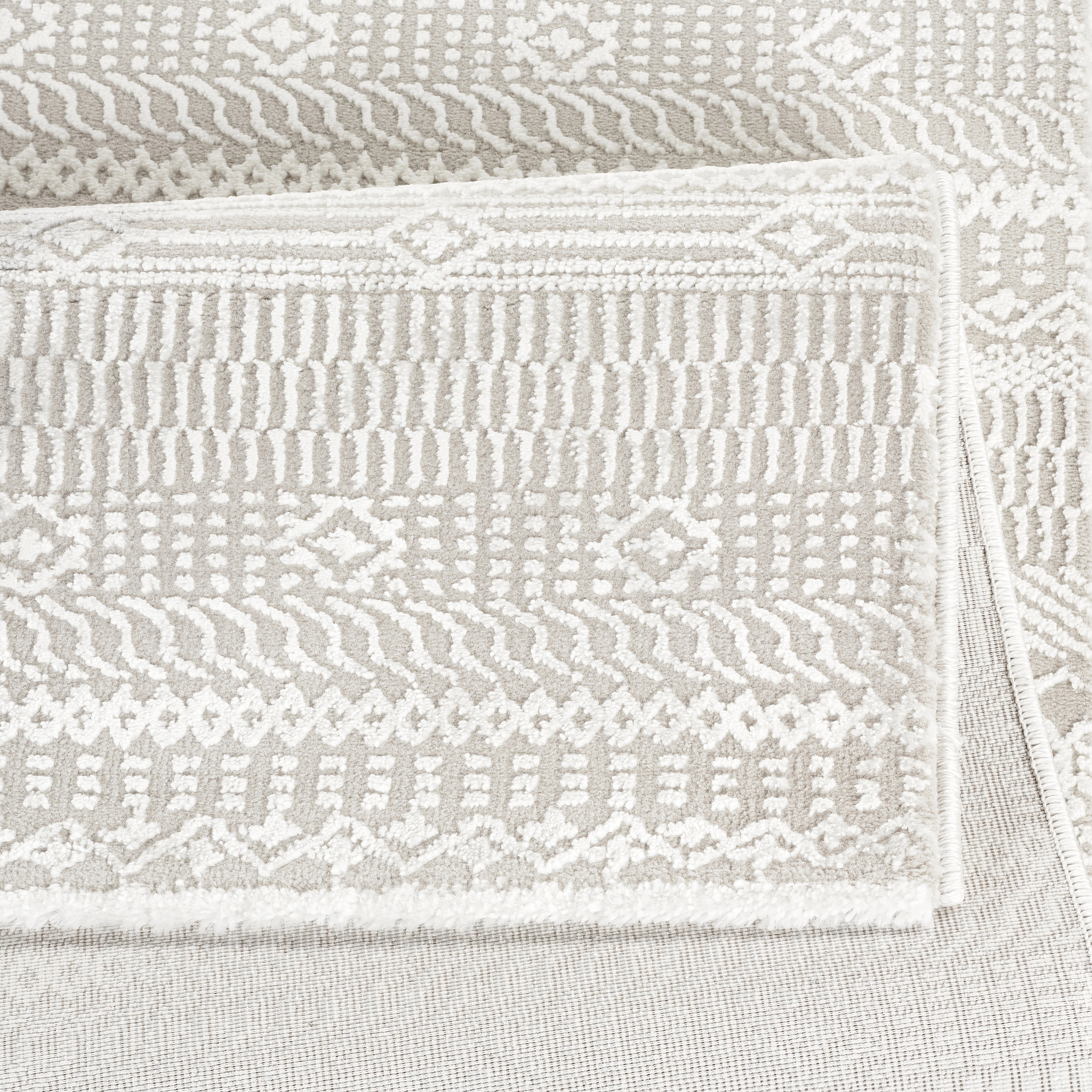 Anemon T053A Cream Silver Modern Area Rug