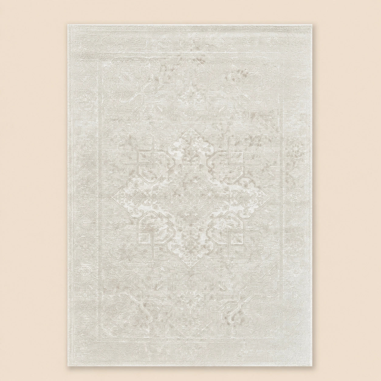Anemon T056A Cream Light Beige Modern Area Rug