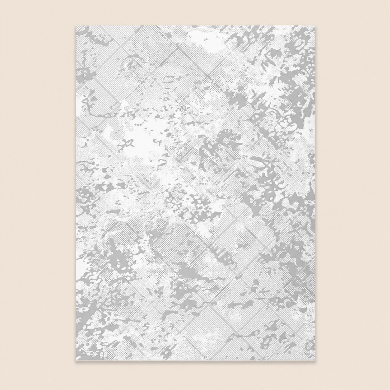 Anemon T058A Cream Silver Modern Area Rug
