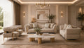 Arco Modern Fabric Sofa Set