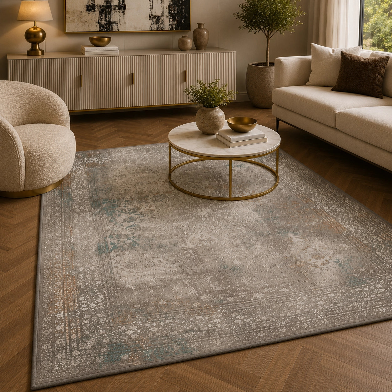 Asayesh 122324 Traditional Persian Area Rug