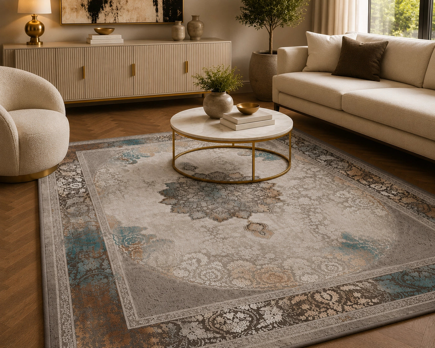 Asayesh 122334 Traditional Persian Area Rug