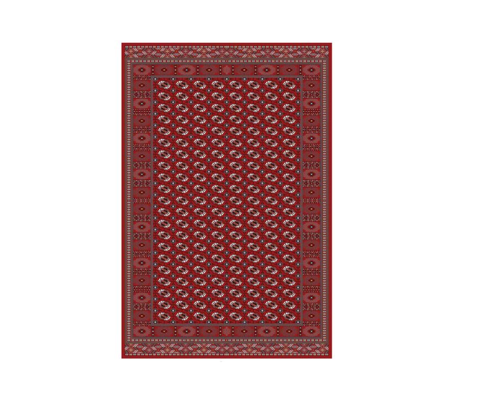 Mashad 722417 Traditional Persian Area Rug Red