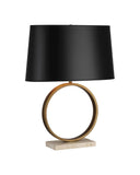 Ashford Luxury Brass Table Lamp with Black Shade