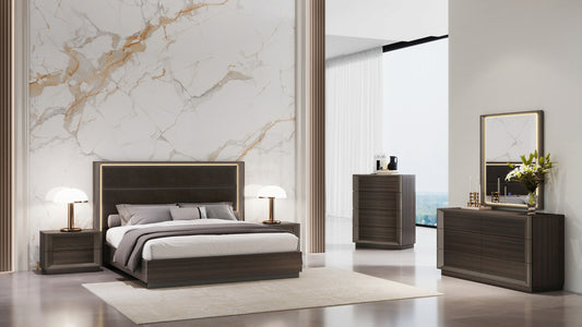 Isabella Luxury Bedroom Suite Black Oak