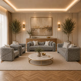 Baxter Modern Luxury Fabric Sofa Set