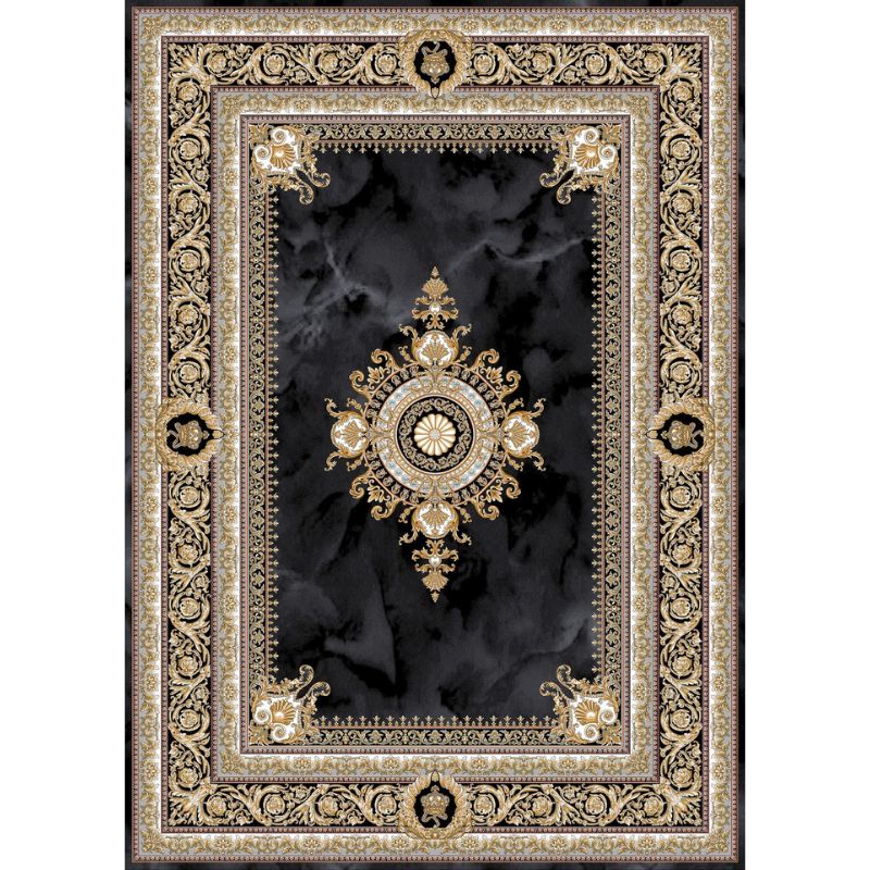 Negin 12120 Dolphin Blue traditional Persian Rug