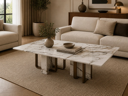 Cannas Coffee Table White