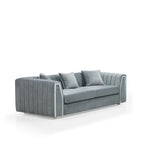Regal Modern Fabric Sofa Set Grey