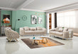 Royal Modern Fabric Sofa Set Beige